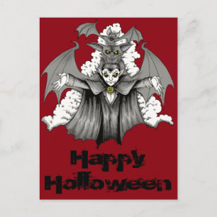 Vampir-Transformation Postkarte