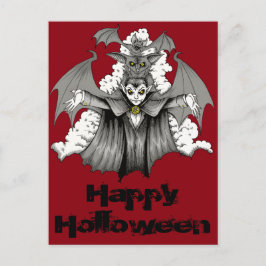 Vampir-Transformation Postkarte