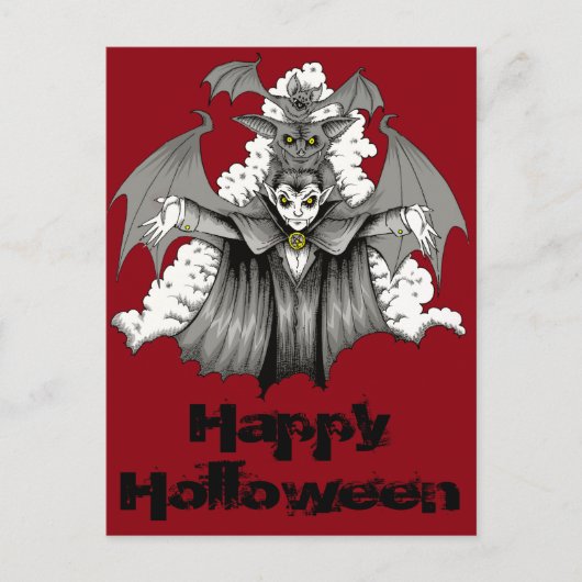 Vampir-Transformation Postkarte (Vorderseite)