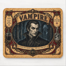Vampir, Vintage-Zirkusmonster Mousepad
