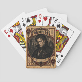 Vampir, Vintage Zirkusmonster Spielkarten