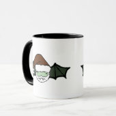 Vampir-Weihnachtsmann-Fledermaus Tasse (Vorderseite Links)