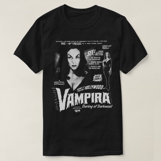 Vampira Das Dunkle T-Shirt (Design vorne)