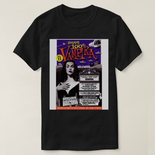 Vampira Turns T-Shirt (Design vorne)