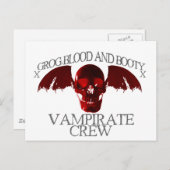 Vampirate-Crew Postkarte (Vorne/Hinten)