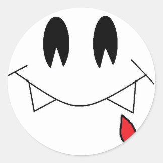 Vampiraufkleber Runder Aufkleber
