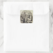 Vampire , 1853 quadratischer aufkleber (Tasche)