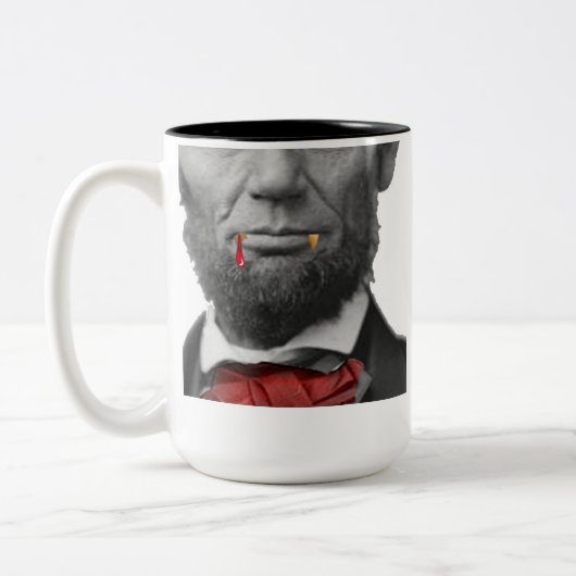 Vampire Abe Lincoln Tasse (Links)