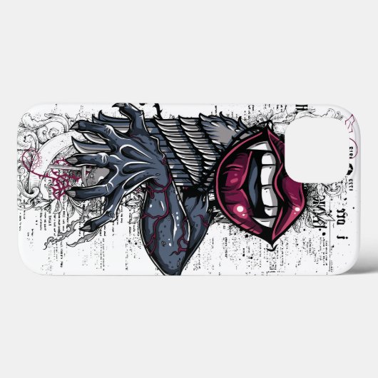 Vampire Abstrakt Art Case-Mate iPhone Hülle (Rückseite (Horizontal))