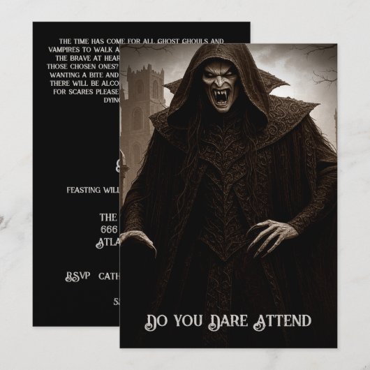 Vampire AI Einladung (Vorne/Hinten)