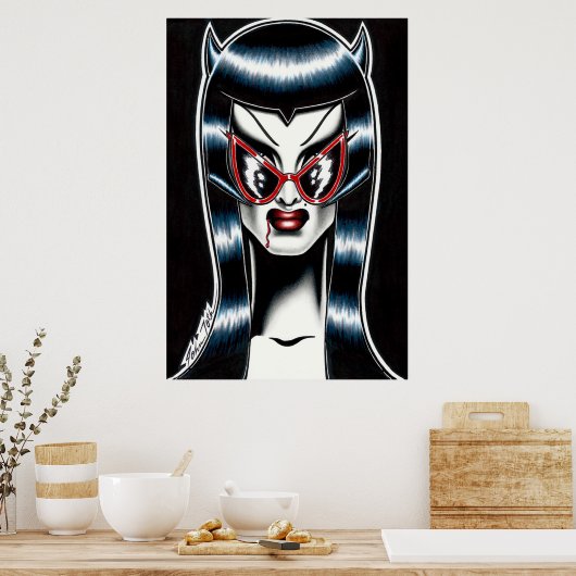 Vampire am Strand Poster (Küche)