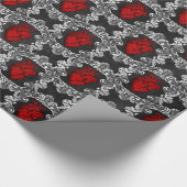 Vampire Amour Muster Geschenkpapier (Ecke)