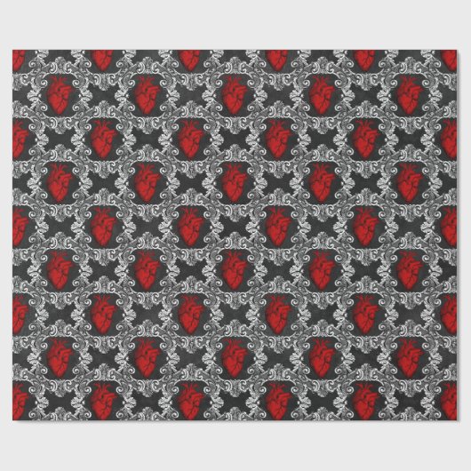 Vampire Amour Muster Geschenkpapier (Flach)