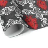 Vampire Amour Muster Geschenkpapier (Rolleneckpunkt)