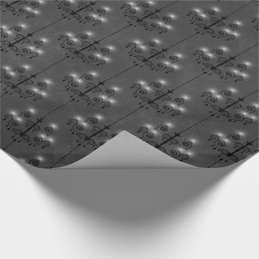 Vampire Amour Muster Geschenkpapier (Ecke)