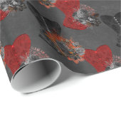 Vampire Amour Muster Geschenkpapier (Rolleneckpunkt)