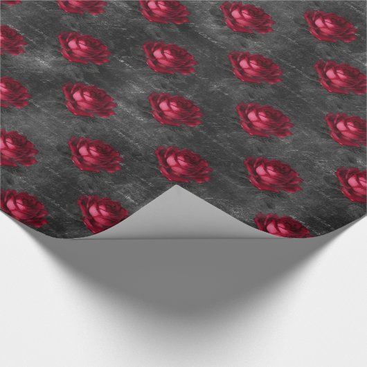 Vampire Amour Muster Geschenkpapier (Ecke)