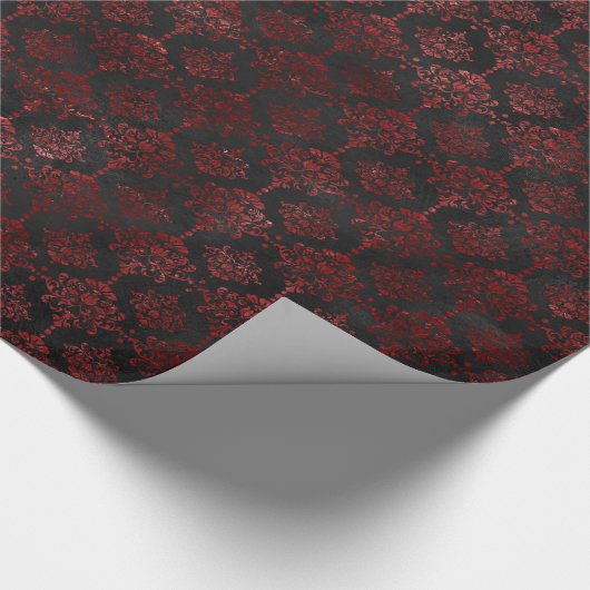 Vampire Amour Muster Geschenkpapier (Ecke)