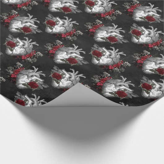 Vampire Amour Muster Geschenkpapier (Ecke)