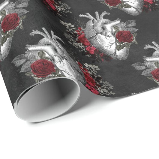 Vampire Amour Muster Geschenkpapier (Rolleneckpunkt)