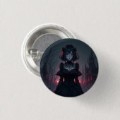Vampire Anime Girl 1 Button (Vorne & Hinten)