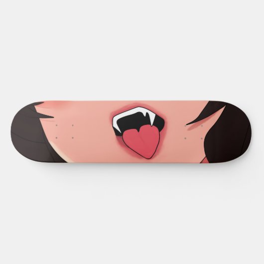 Vampire Anime Lips Skateboard Deck (Horizontal)