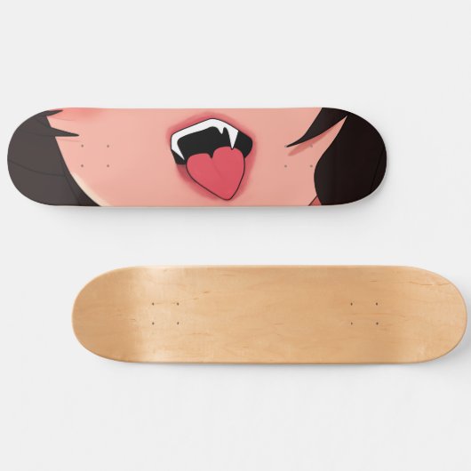 Vampire Anime Lips Skateboard Deck (Horizontal)