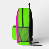 VAMPIRE BAT BACKPACK (GRÜNE PINK) BEDRUCKTER RUCKSACK (Rechts)