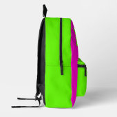 VAMPIRE BAT BACKPACK (GRÜNE PINK) BEDRUCKTER RUCKSACK (Links)