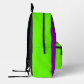 VAMPIRE BAT BACKPACK (LILA GRÜNE) BEDRUCKTER RUCKSACK (Links)