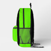 VAMPIRE BAT BACKPACK (SCHWARZE GRÜNE) BEDRUCKTER RUCKSACK (Rechts)