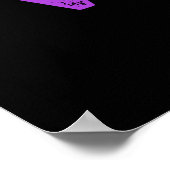 Vampire Bat Funny Baseball Pun Dark BG Poster (Ecke)