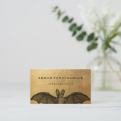 Vampire Bat Gold Visitenkarte (Stehend Vorderseite)