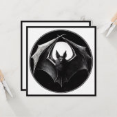 Vampire Bat Goth Horror Karte (Vorderseite/Rückseite Beispiel)