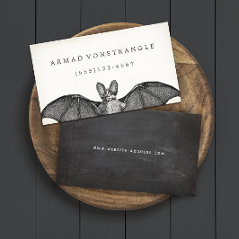 Vampire Bat Halloween Calling Card Telefonnummerkarte