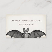 Vampire Bat Halloween Calling Card Visitenkarte (Vorderseite)