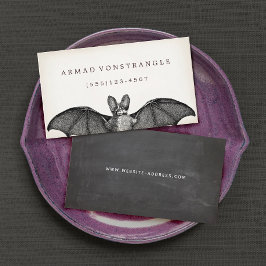 Vampire Bat Halloween Calling Card Visitenkarte