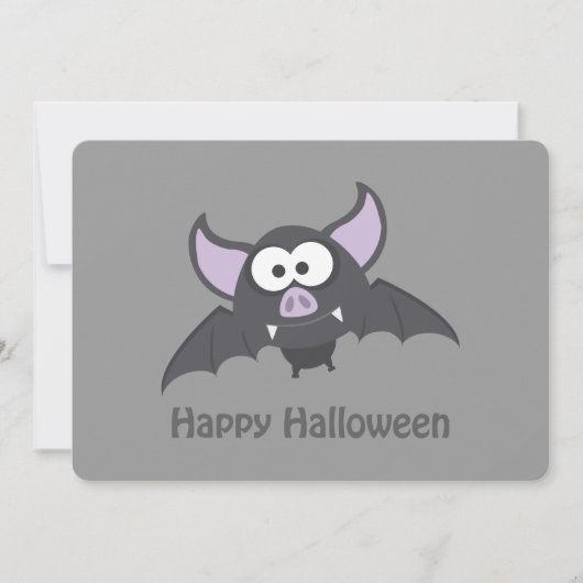 Vampire Bat Halloween-Party Einladung (Vorderseite)