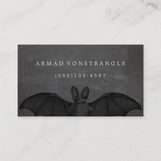 Vampire Bat Halloween Visitenkarte (Vorderseite)