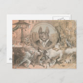 Vampire Bat Portrait Postkarte (Vorne/Hinten)