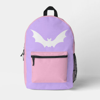 VAMPIRE BAT RANZEN (PASTEL GOTH) BEDRUCKTER RUCKSACK