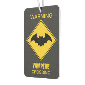 Vampire Bat Warnung Halloween Autolufterfrischer (Links)