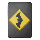 Vampire Bat Warnung Halloween Badematte (Vorderseite Vertikal)