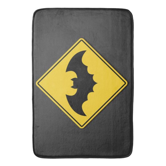 Vampire Bat Warnung Halloween Badematte (Vorderseite Vertikal)