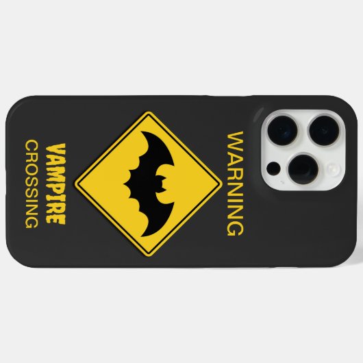 Vampire Bat Warnung Halloween Case-Mate iPhone Hülle (Rückseite (Horizontal))