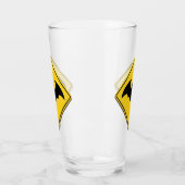 Vampire Bat Warnung Halloween Glas (Links)