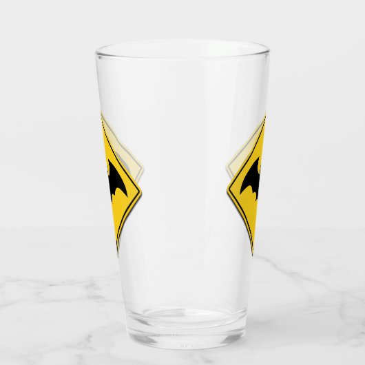 Vampire Bat Warnung Halloween Glas (Links)