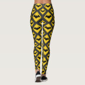 Vampire Bat Warnung Halloween Leggings (Rückseite)