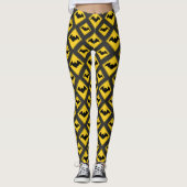 Vampire Bat Warnung Halloween Leggings (Vorderseite)