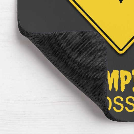 Vampire Bat Warnung Halloween Mousepad (Ecke)